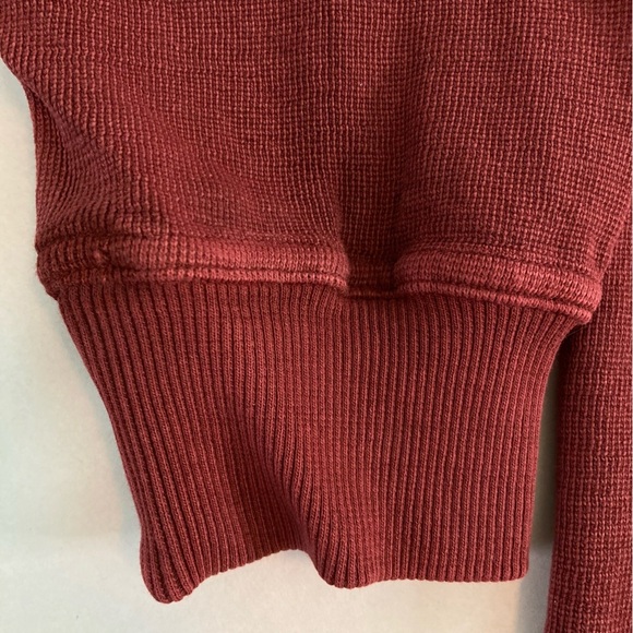 Cabela's Outdoor Gear 1/4 Zip Cotton Pullover Hunting Shirt Maroon (Size L) - Picture 6 of 10